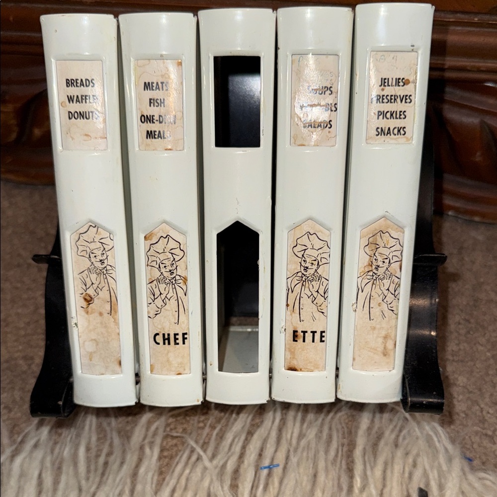 Vintage Chefette recipe card holder rack‎